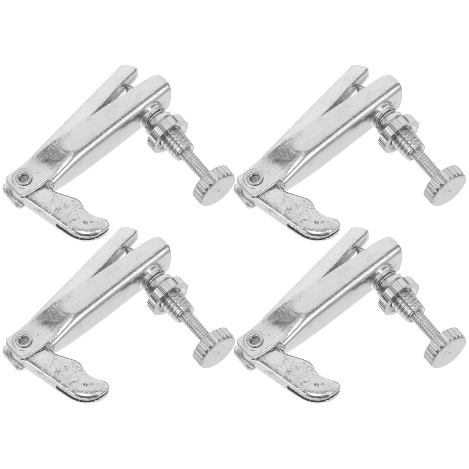 

4pcs Violin Tuners String Adjuster Replacement Violin Fine Tuners 4/4 Professional 4/4 3/4 Zinc Alloy Tuner Durable Silver