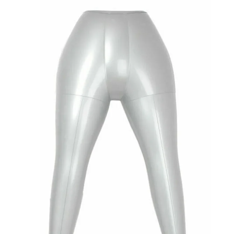 Convenient Silver PVC Female Pants Underwear Inflatable Mannequin Dummy Torso Legs Model, Perfect For Exhibition
