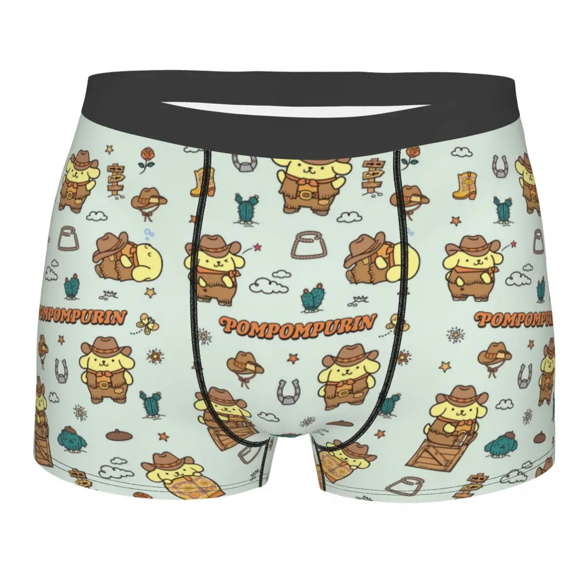 

Нижнее белье с рисунком аниме Pom Pom Purin, мужские шорты-боксеры с принтом, трусы, мягкие трусы