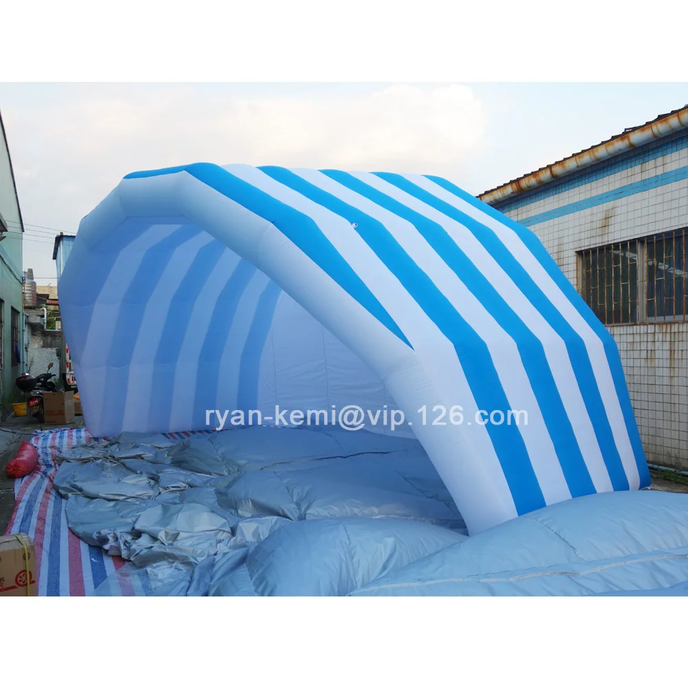 

blue giant inflatable stage tent cover outdoor events wedding party adverting promotional activity sports game portable marquee