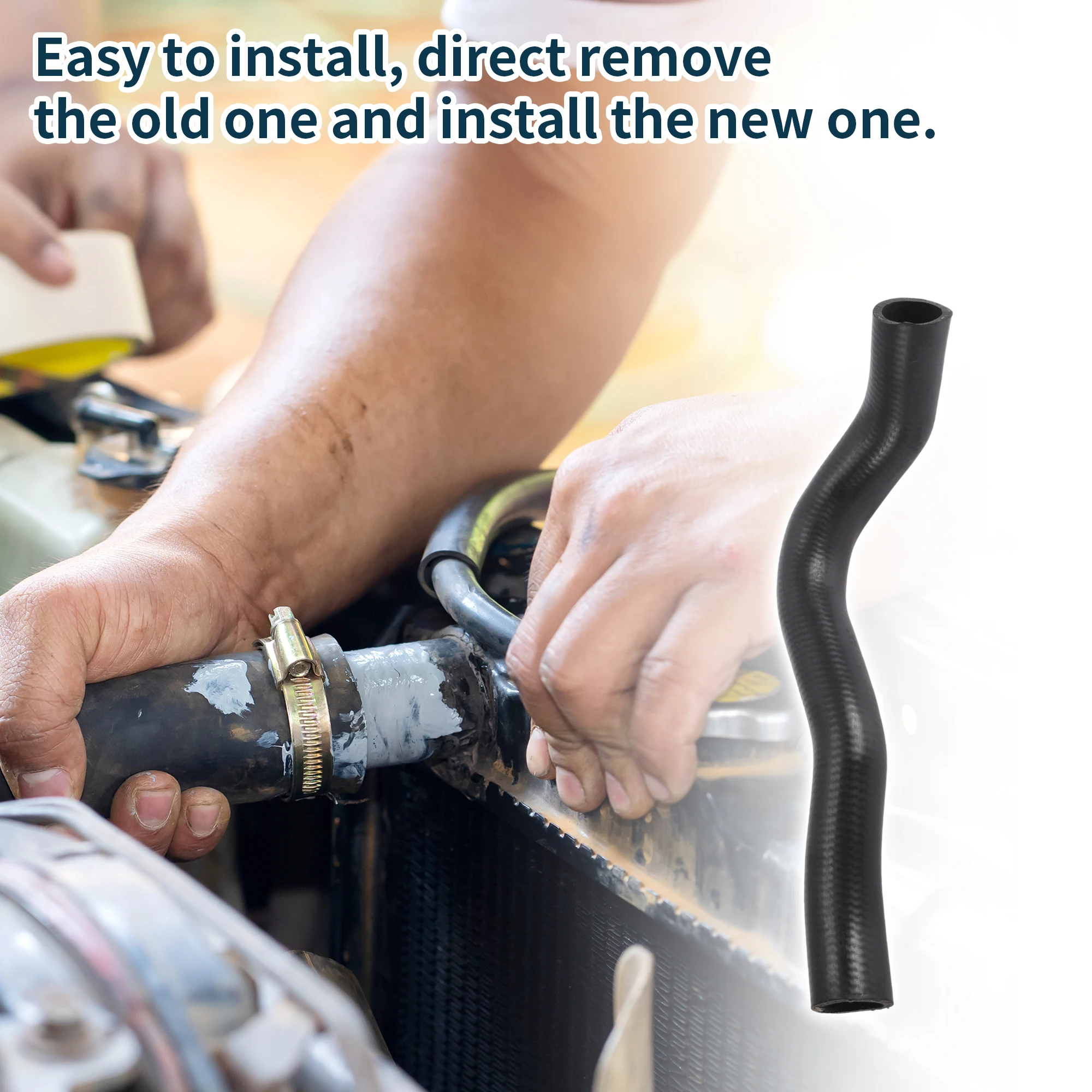 

UXCELL Шланг радиатора Шланг обогревателя No 19502RB0000 для Honda Jazz 2008-2015, резиновая водосточная труба, черный, 1 шт.