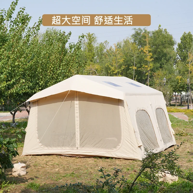 Inflatable tent outdoor camping overnight large space viewing windproof and cold proof quick opening free shade