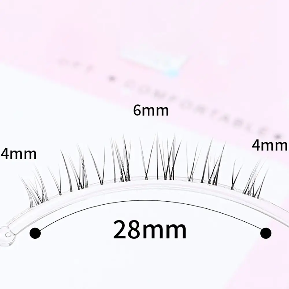 5 pares de pestañas postizas inferiores naturales, tallos transparentes, extensión de pestañas de simulación, herramienta de maquillaje de ojos, belleza