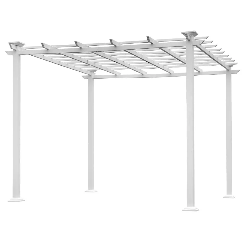 White iron pergola gazebo pure iron chic lid