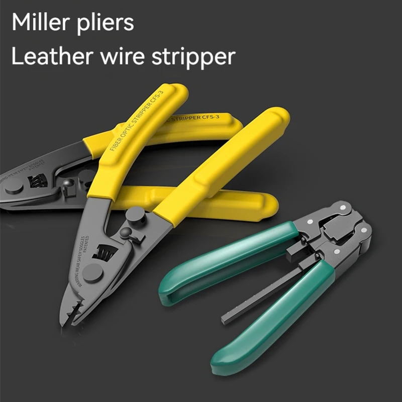 Miller Pliers Fiber Optic Wire Stripper CFS-2 CFS-3 Three-Port Optical Cable Peeler Two-Port Cold Splice Tool Fiber Optic Cutter