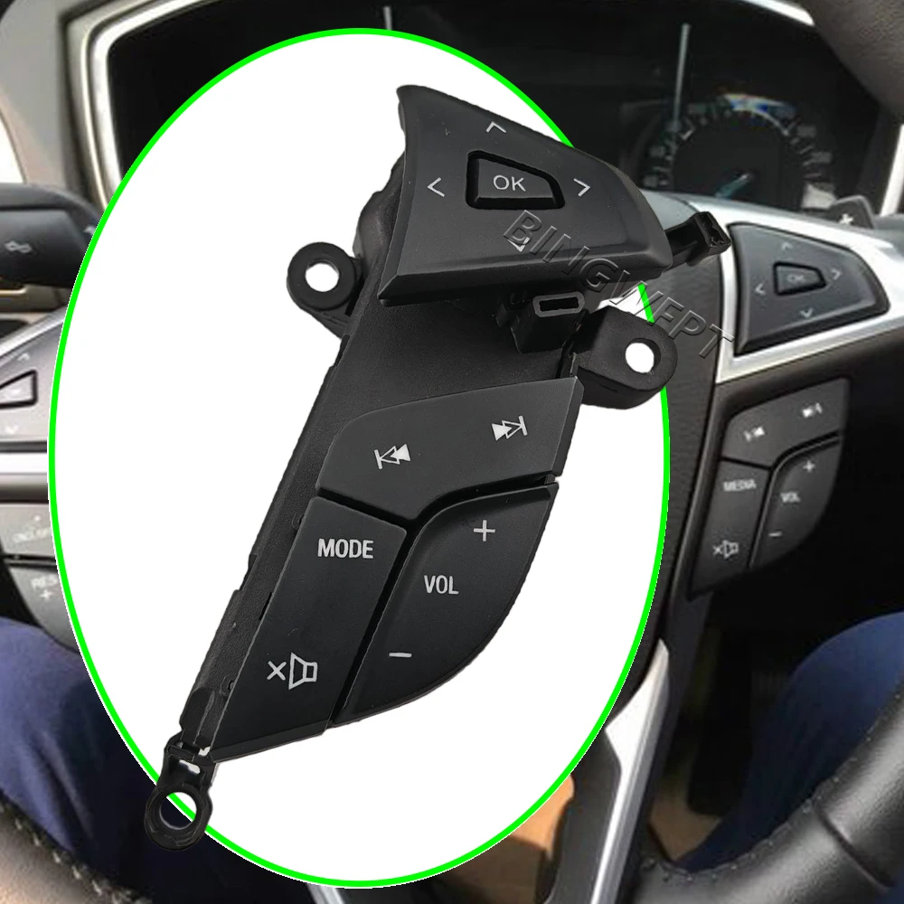 Low Right /Low Right-Wire For Ford Mondeo 2013 - 2018 Volume Control Steering Wheel Button Switch With Backlight 9E740-DBW