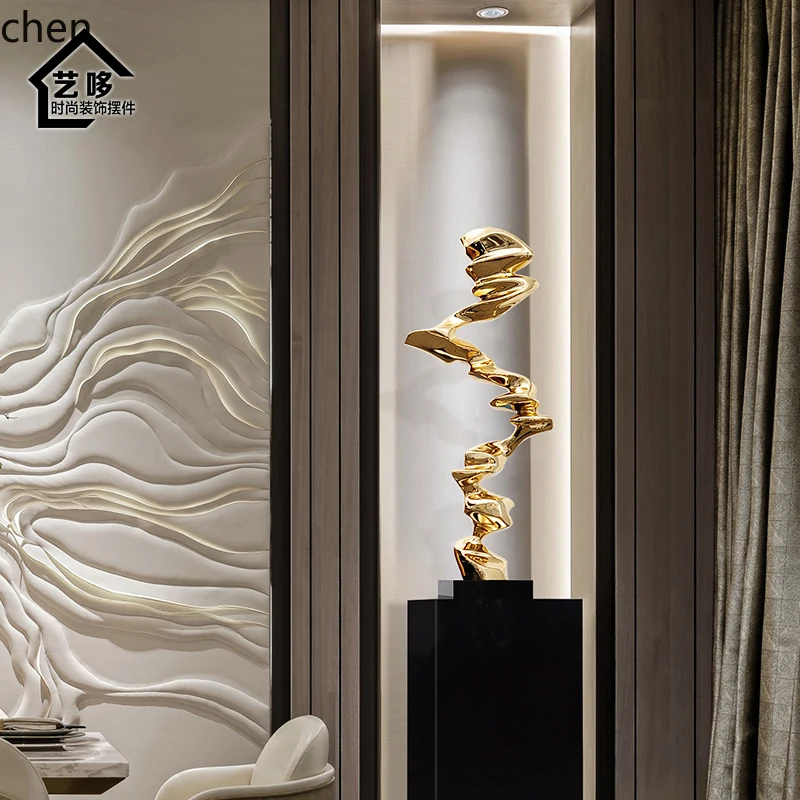 

LXC living room sculpture niche entrance vertical high ornament hotel model room art home soft decoration