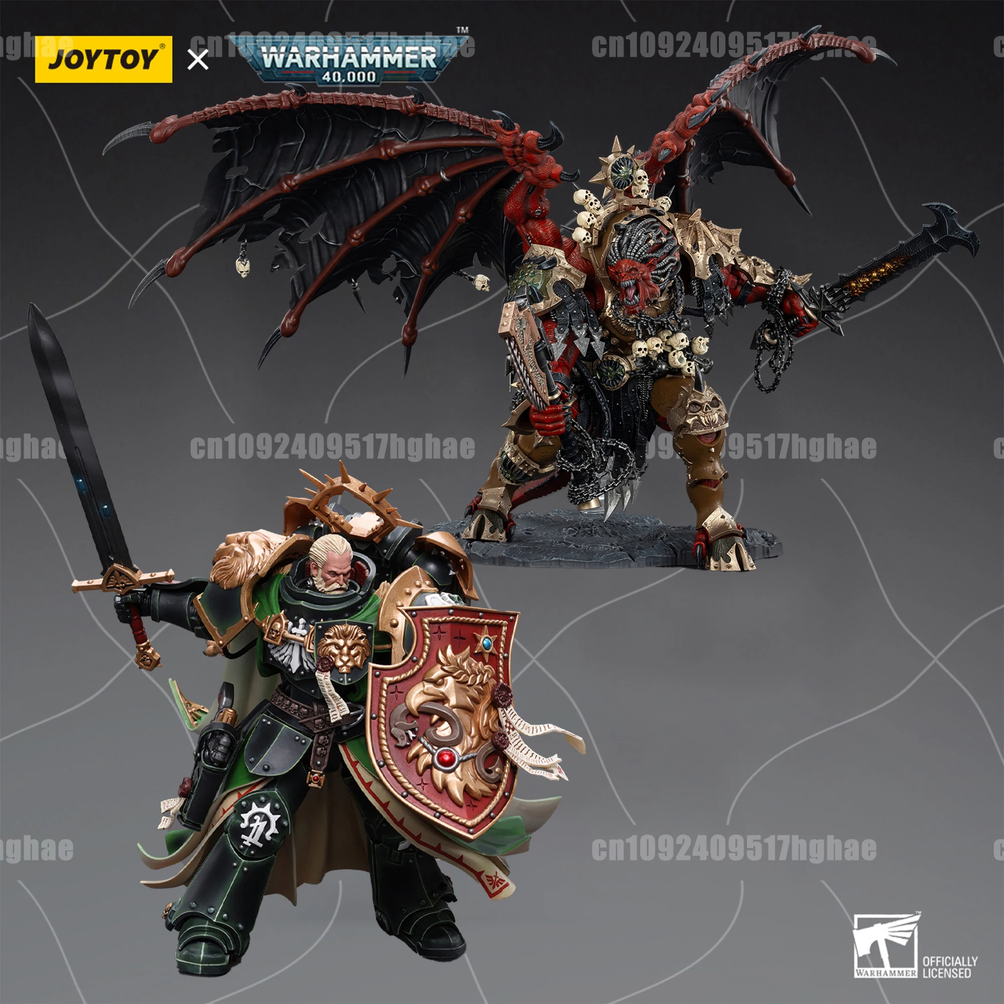 El'Jonson VS Angron Actionfigur Spielzeug Warhammer Modellpuppe Fansammlung Daemon Primarch von Khorne Dark Angels Primarch