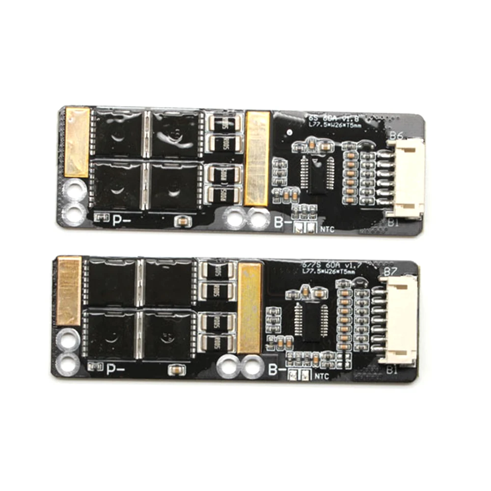 6 Series 7s Li-ion Lithium Battery Protection Board BMS Protection Board with NTC Temperature Sensor for Electric Car Skateboard