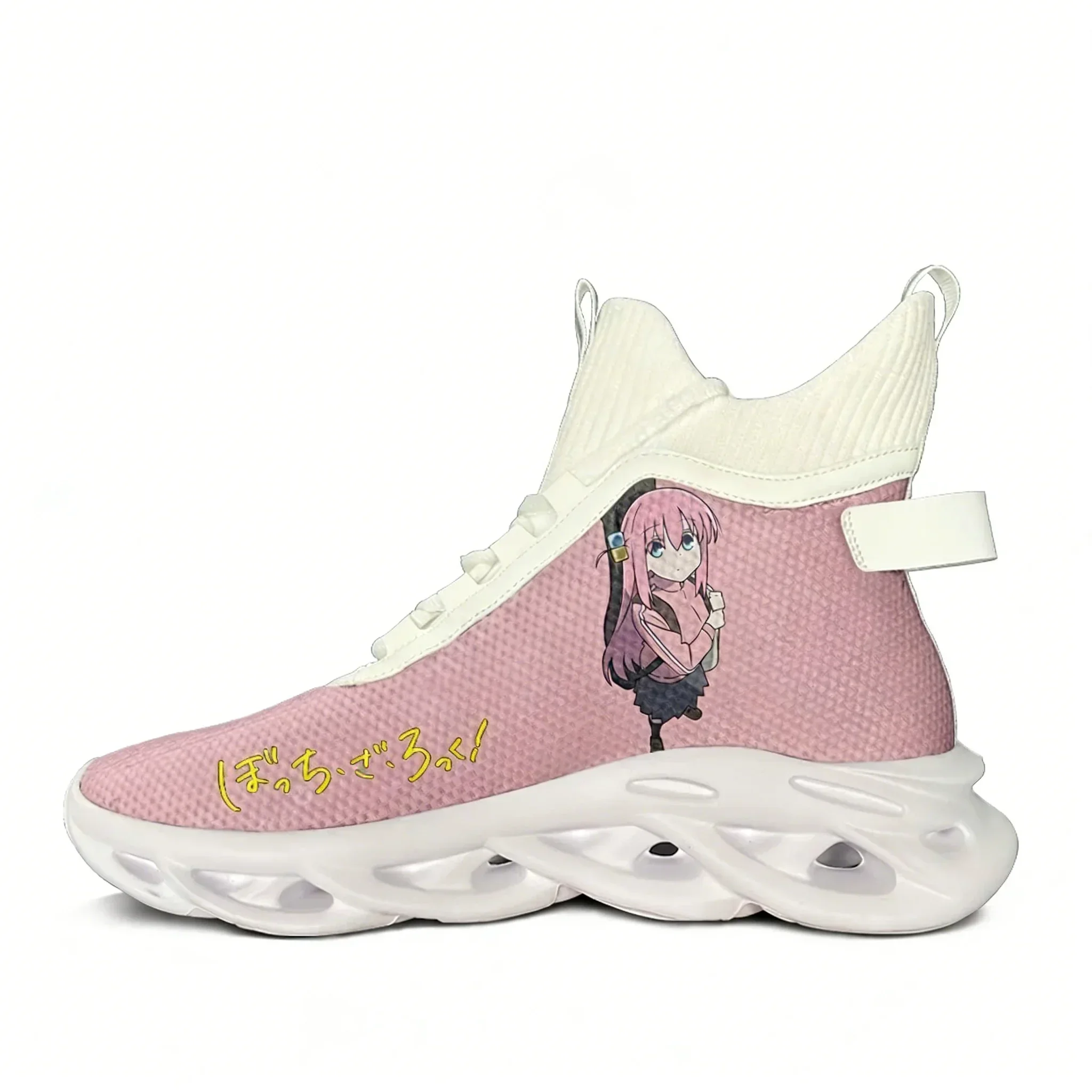 

Bocchi The Rock High Top Flat Sneaker Man Women Sport Running Shoe High Quality Sneakers Lace Up Mesh Footwear Customized Shoes