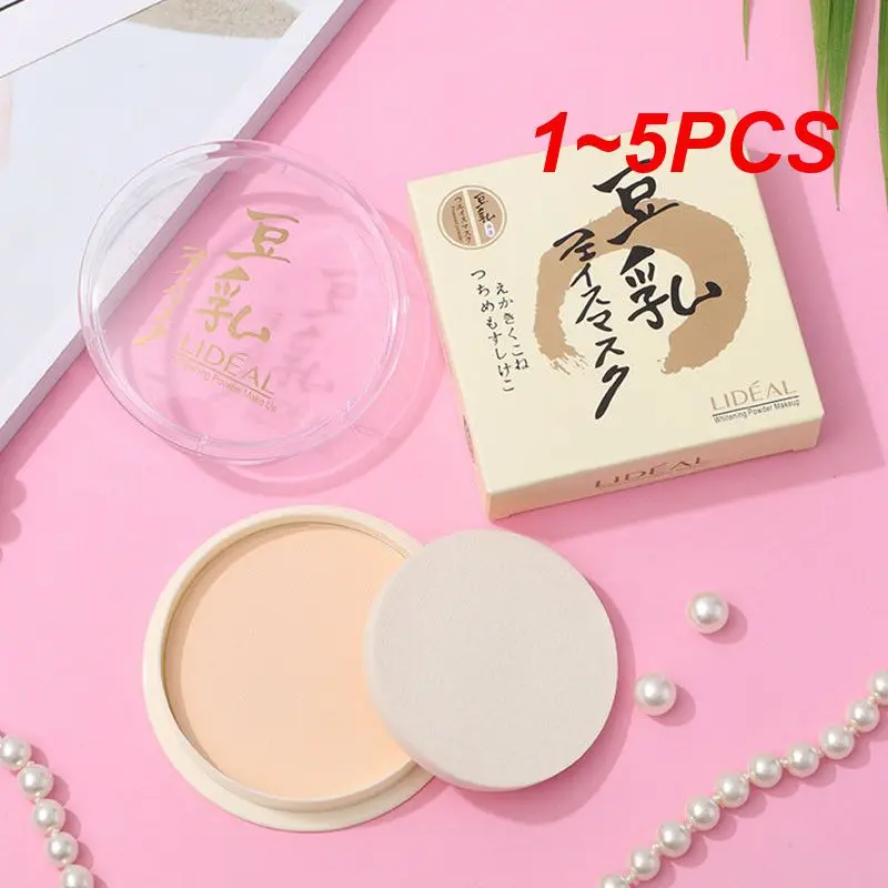 

1~5PCS Face Powder Mineral Foundations Oil-control Brighten Concealer Matte Setting Powder Waterproof Whitening Pressed Powder