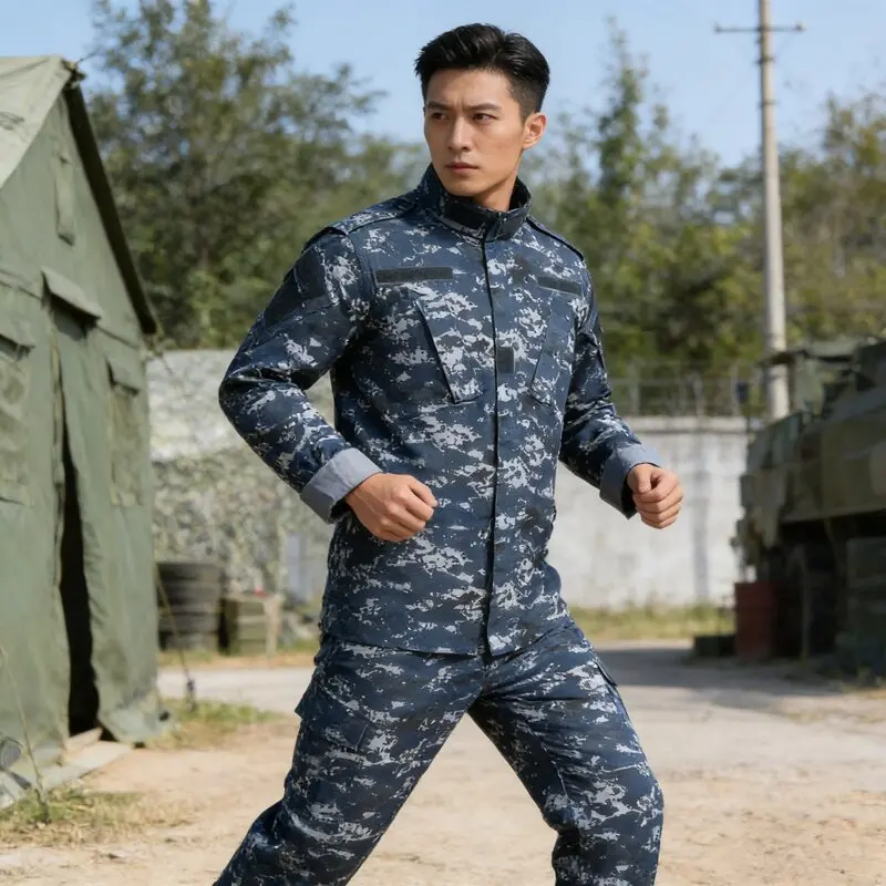 

Men's Outdoor Tactical Camouflage Uniform Combat Jacket Pant Set for Hunting Hiking Training