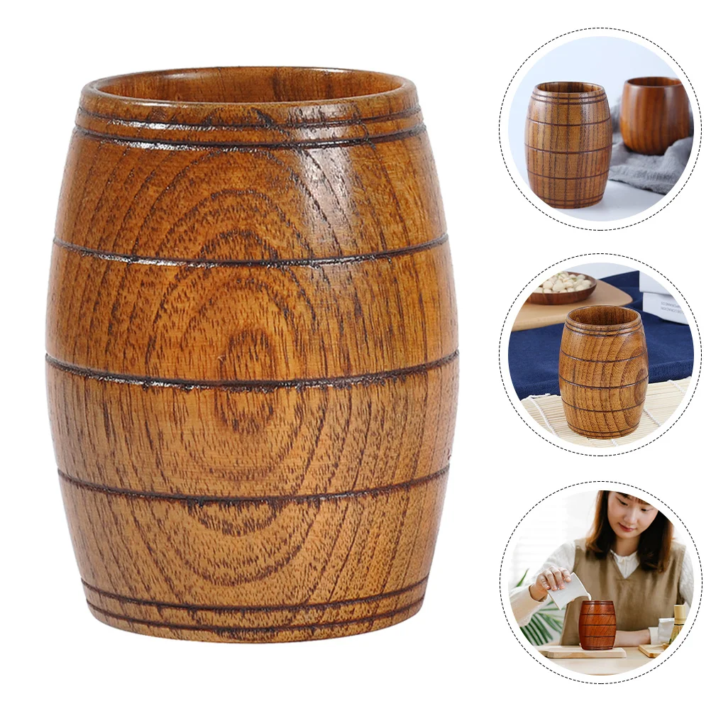 

175 мл деревянная чашка в форме винной бочки, креативная кофейная кружка для домашнего офиса, кафе, пивная бочка, моделирование питьевого сосуда