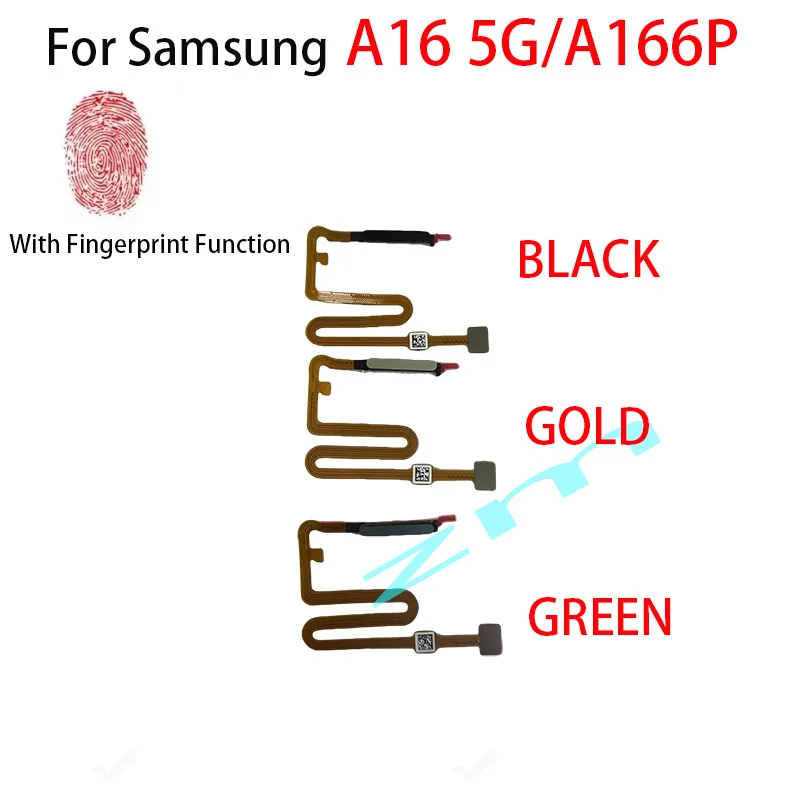 For Samsung Galaxy A06 4G A065F A16 5G A166P A165F Power ON OFFHome Button Side Key Fingerprint Touch lD FlexCable Repair Parts
