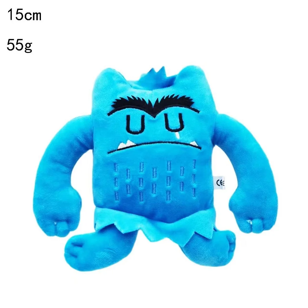 6 stks/set Kawaii De Kleur Monster Pluche Pop Kinderen Monster Kleur Emotie Plushie Knuffel Voor Kinderen Verjaardagscadeautjes