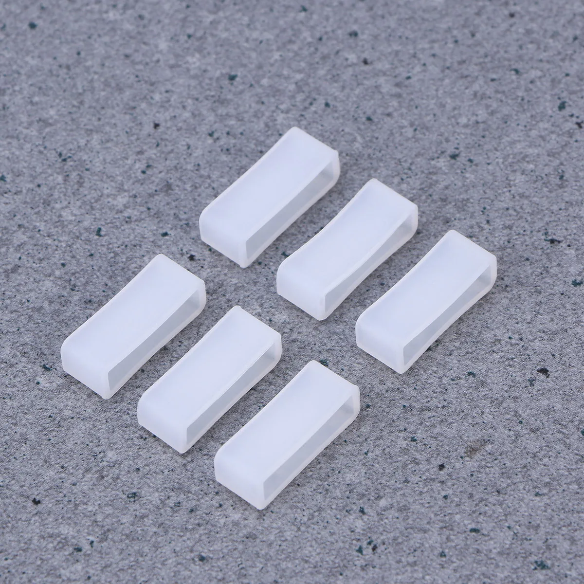 

6Pcs Silicone Replacement Watch Band Loops Durable Wear Resistant Strap Holder Repair Tool for Watches Watch Accessories