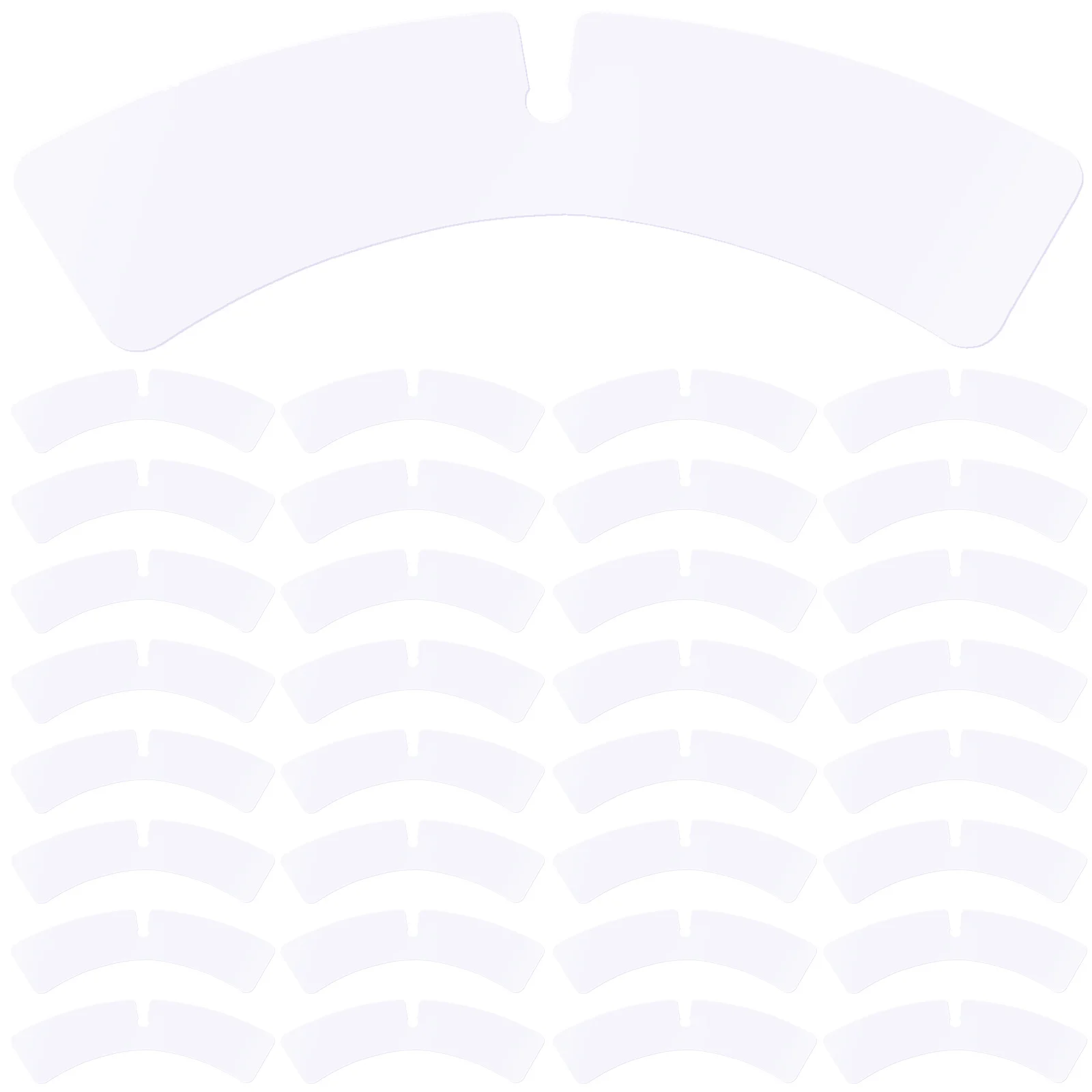 

100 Pcs Collar Support for Mens Shirts Plastic Stays Inserts for Dress Shirts Collar Shapers Women's Coat Hanger Accessories