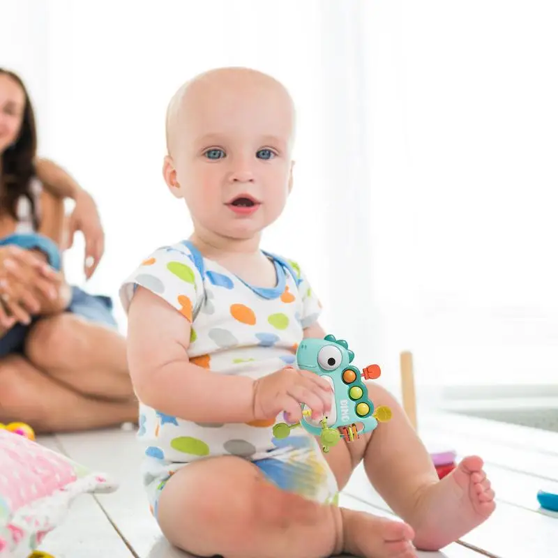 Juguete de cuerda de tracción para recién nacido, desarrollo de habilidades, juguetes de dentición para niños pequeños, juguetes educativos de habilidades motoras para niños