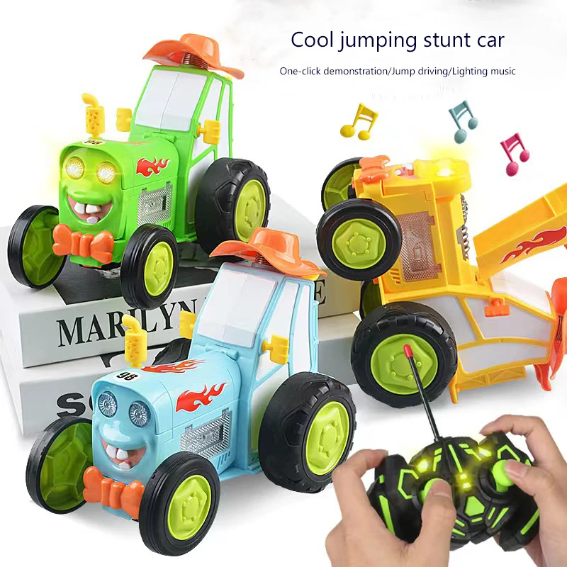 Funny  Rv Remote Control Stunt Car Crazy Dancing  Rocking Cool Jumping Car Children'S Toys Train  Electric Children'S Toy Car