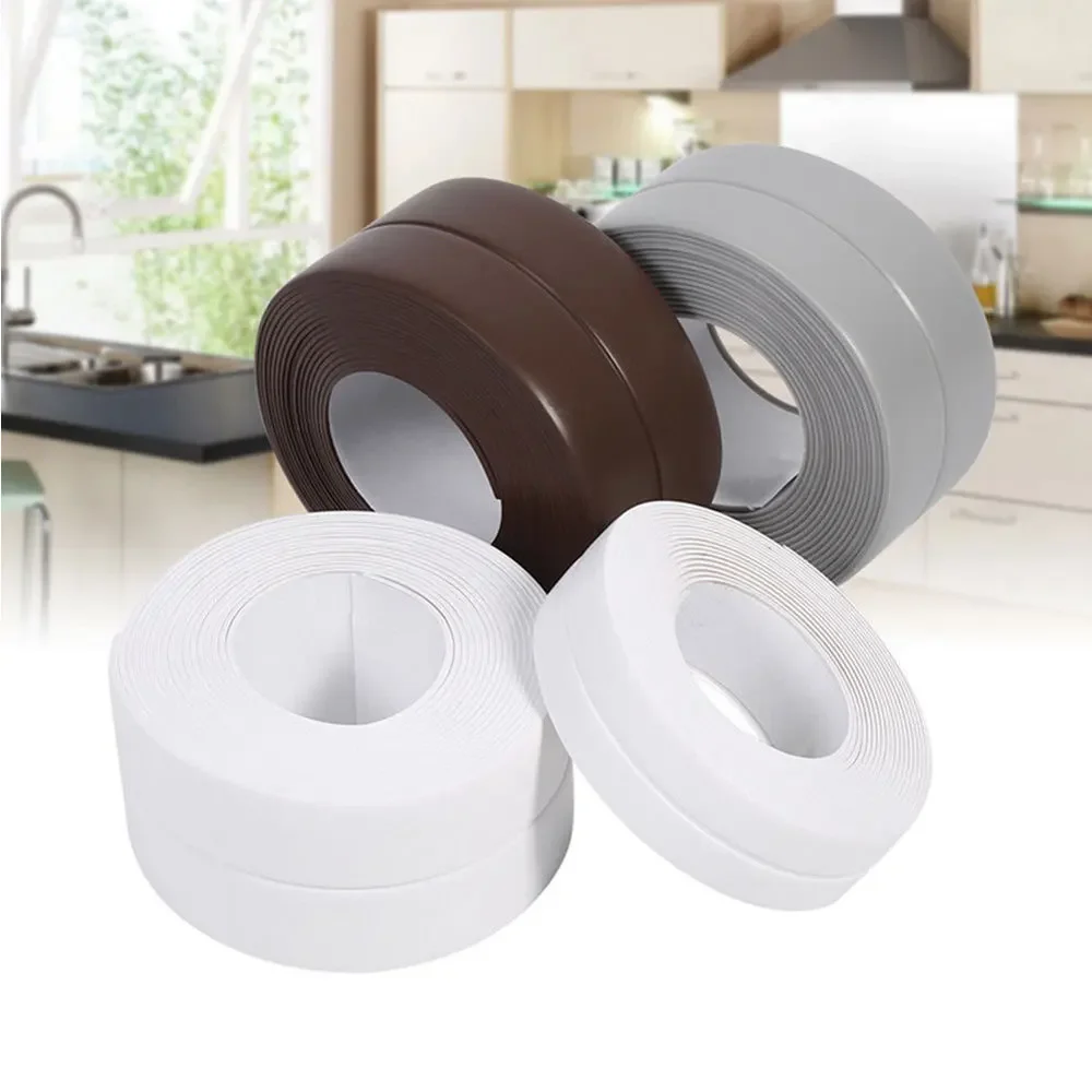 3m Bathroom Kitchen Shower water proof mould proof tape Sink Bath Sealing Strip Tape Self adhesive Waterproof Plaster