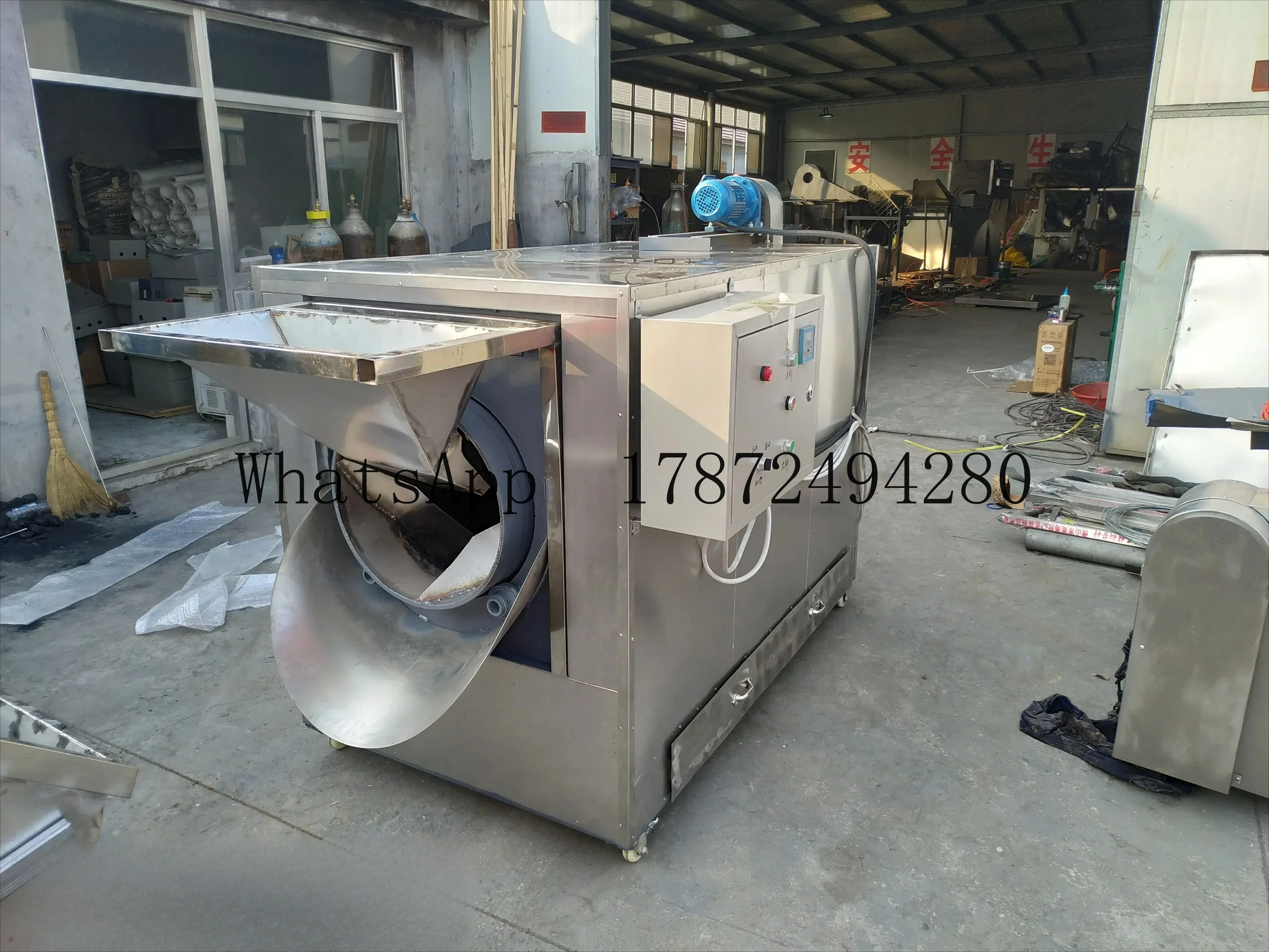 

Машина для обжарки орехов Автоматическая машина для обжарки арахиса, фундука, кешью, миндаля, фисташки, семян подсолнечника, орехов