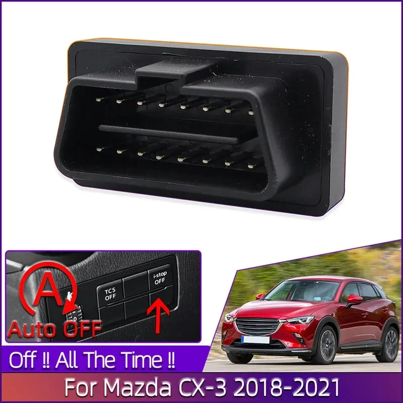 For Mazda CX-5 CX5 2013-2021 Automatically Stop Start System Off Closer Multifunction OBD Plug Socketi-stop Disabler Controller