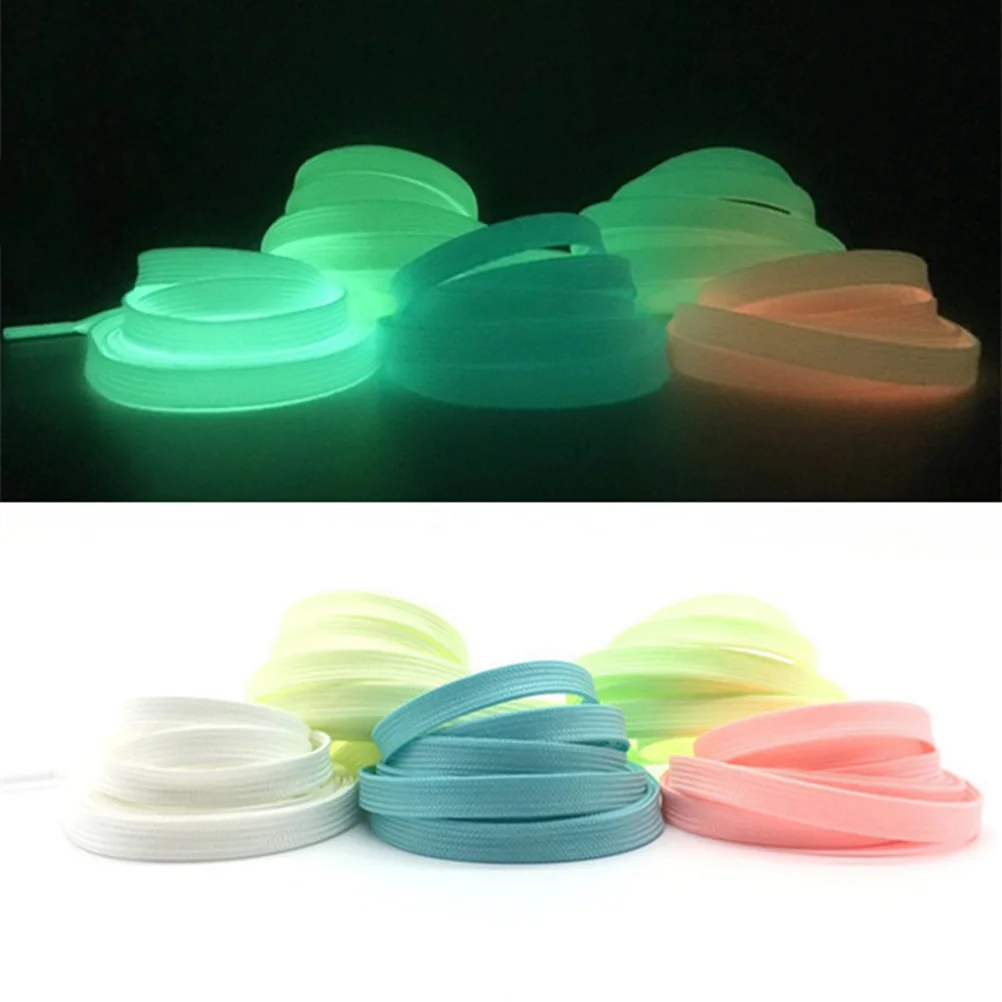 

Fluorescent Shoelaces Dishwashing Brush Cleaning Sports Luminous Glow The Dark Flat