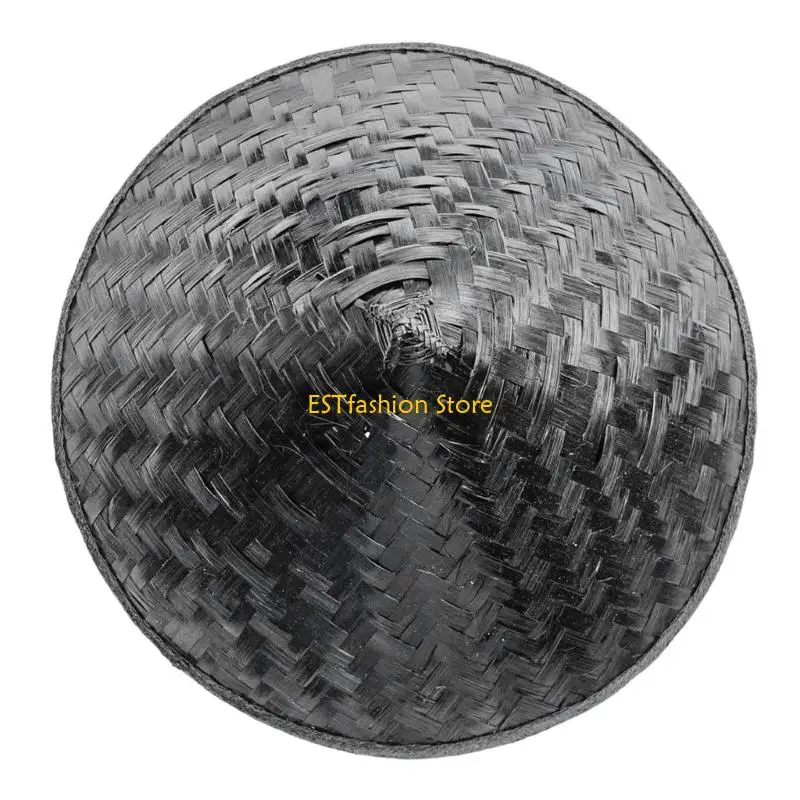 Y5GC Bamboo Woven Conical Hat Coolie Hat Excellent Sun and Rain Suitable for Outdoor Enthusiast and Peasant Event