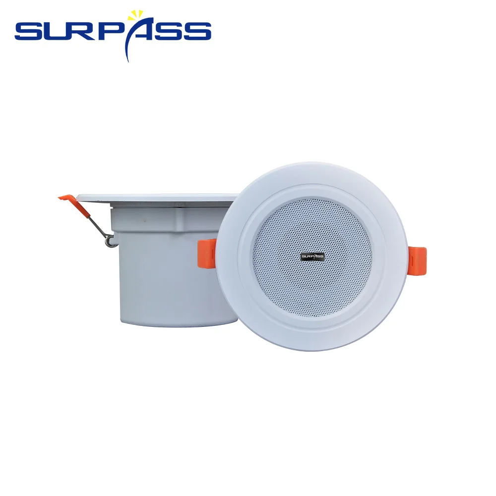HOCeiling-Haut-parleur en aluminium résistant à l'humidité, système de musique de fond, haut-parleur à la mode, qualité sonore, 8Ohm, 10W