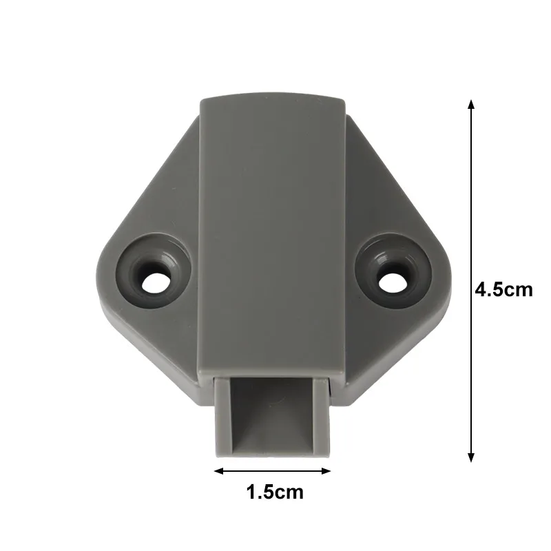 Keyless RV Cabinet Drawer Lock Push Button Latch Lock For Motorhome Boat Kitchen Cupboard Sturdy Plastic Cabinet Catch