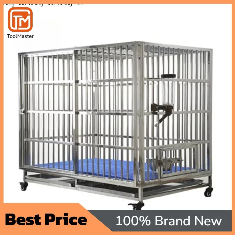 

【Hot Sale】EUR PET High Quality Professional Veterinary Folded Stainless Steel Running Hospital Cage Dog Kennel For Vet Clinic