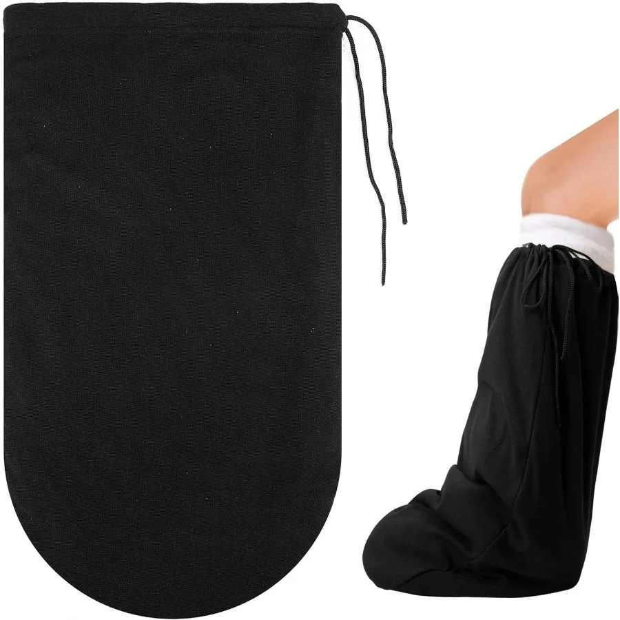 21 x 12,5 Copri gamba sotto il ginocchio con protezione calda del piede - Manicotto per calza in gesso impermeabile per uso quotidiano Ideale per