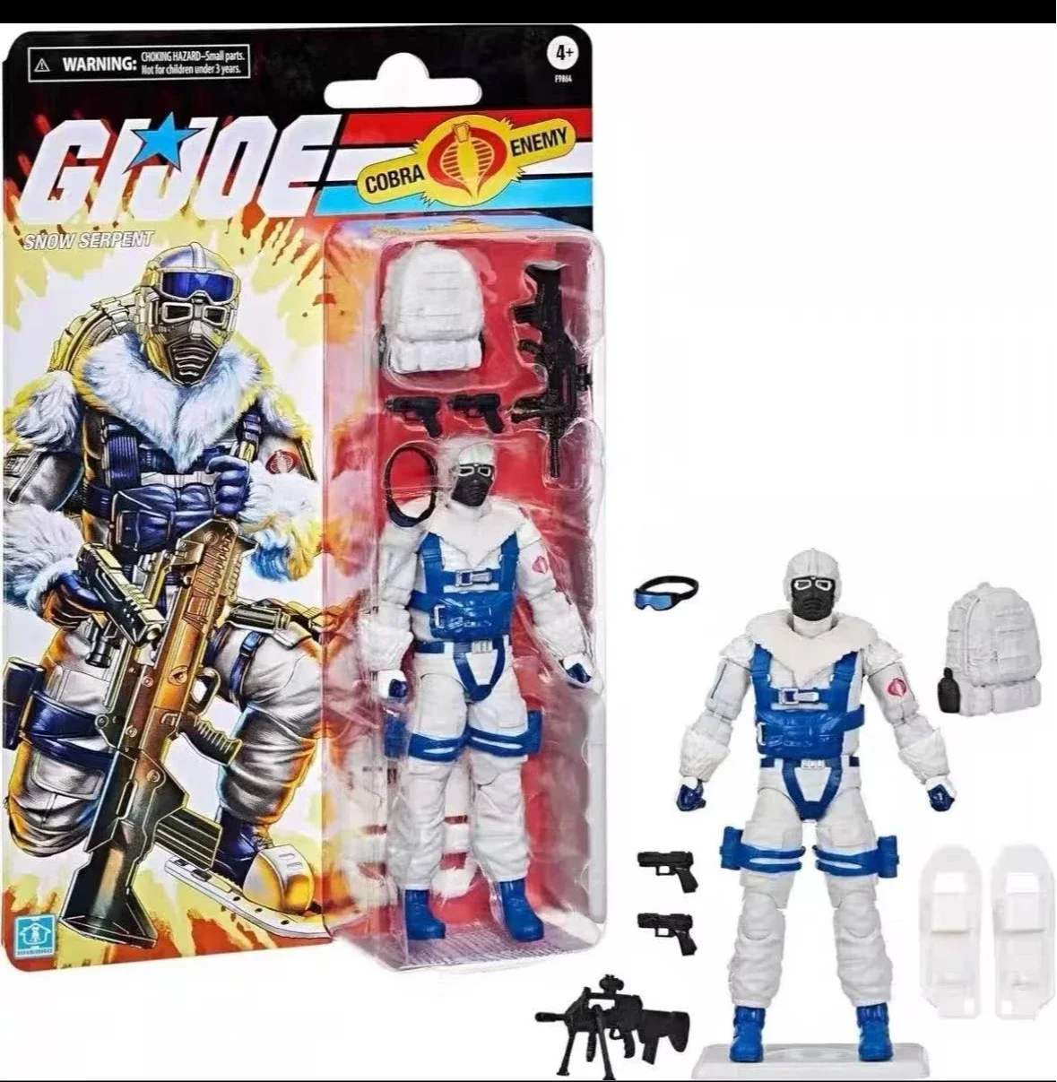 在庫あり ハスブロ レトロカード スノースネーク ソルジャー 6インチ レトロカード 動く人形 手作り