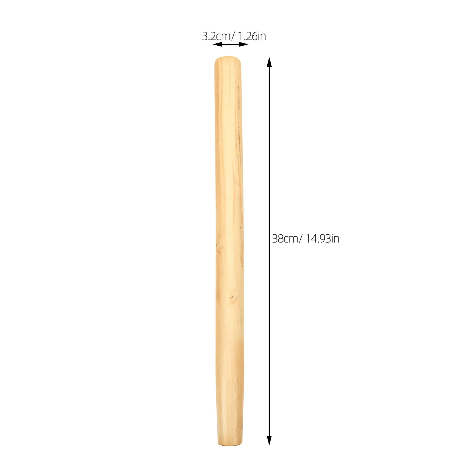 4Pcs Wood Tool Handle Replacement Lightweight Ergonomic Non-Slip Grip for Shovels Hoes Sickles Garden Tools Wooden Handle