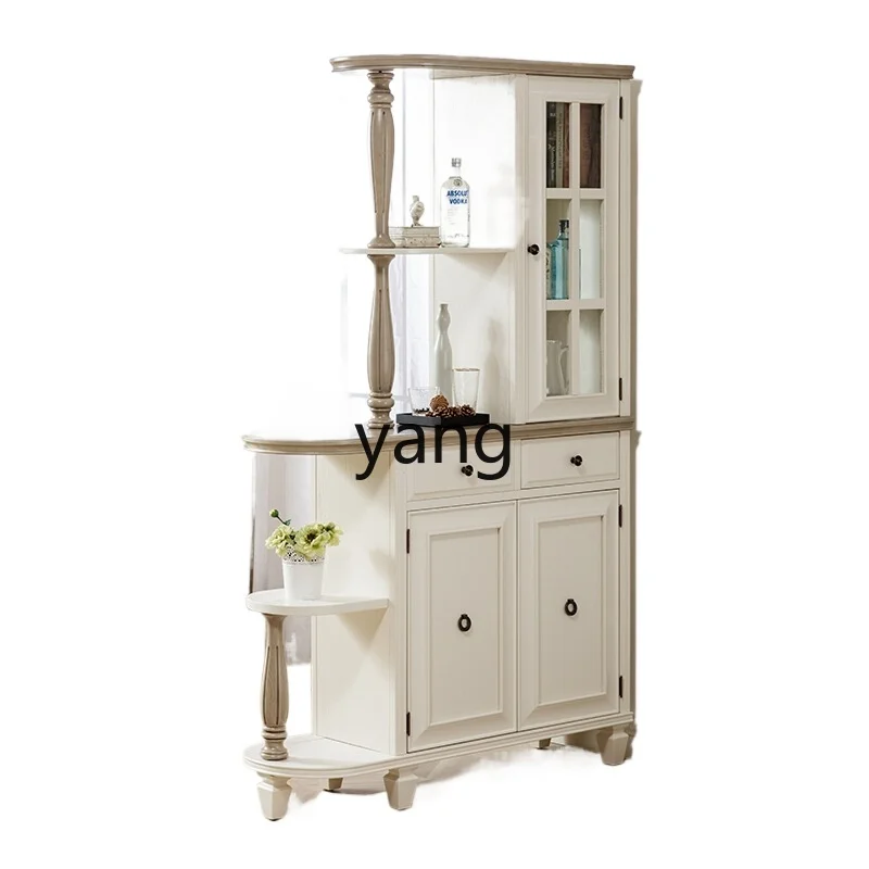 XYY partition full solid wood room hall cabinet wine cabinet living room double-sided partition cabinet foyer