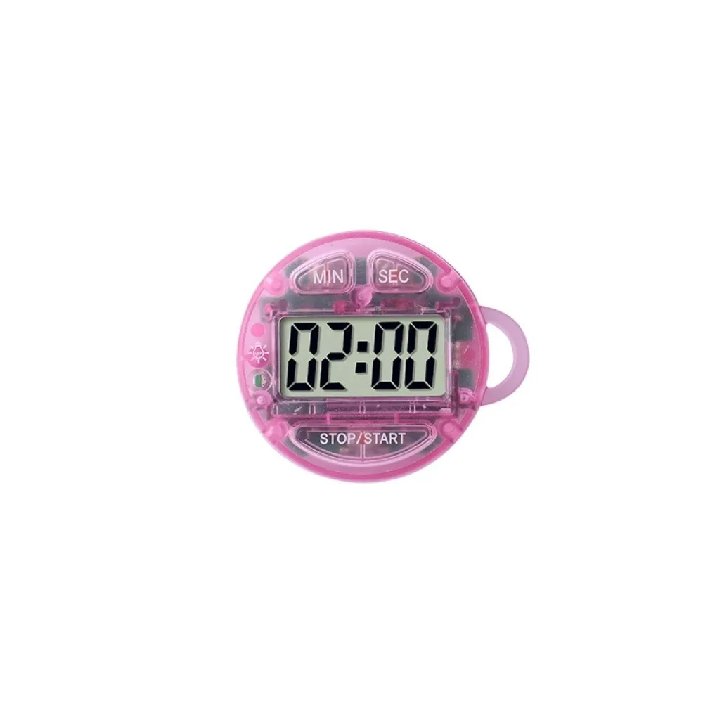 Multifunctional LCD Display Timer Portable Transparent Round Countdown Timer Magnetic Night Light Handheld Timer For Sports