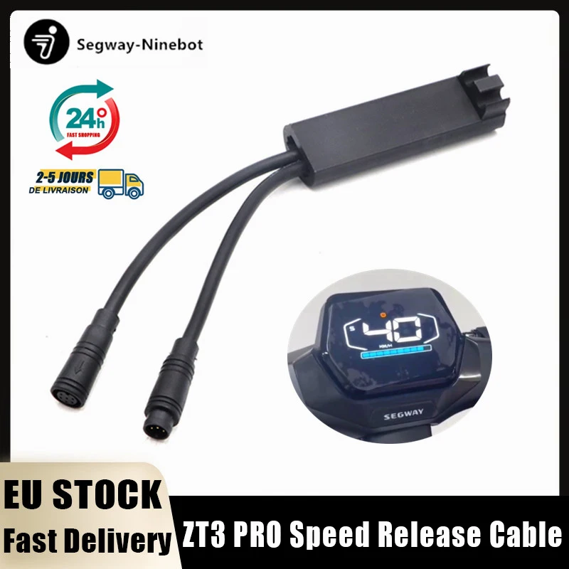 Câble de déverrouillage de vitesse pour trottinette électrique Ninebot By Segway ZT3 PRO/PRO E/PRO D, stock UE, pour une vitesse de conduite de 35 km/h