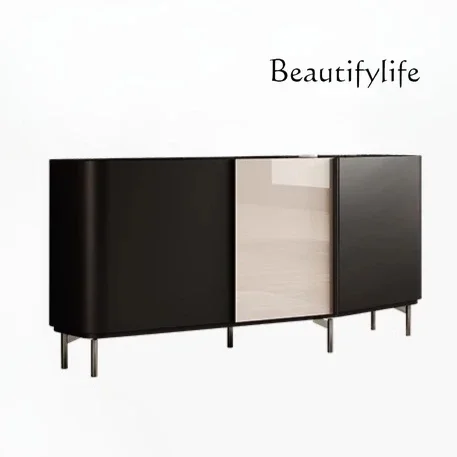 

Italian light luxury rock slab dining side cabinet modern simple entrance entrance designer living room storage shoe cabinet