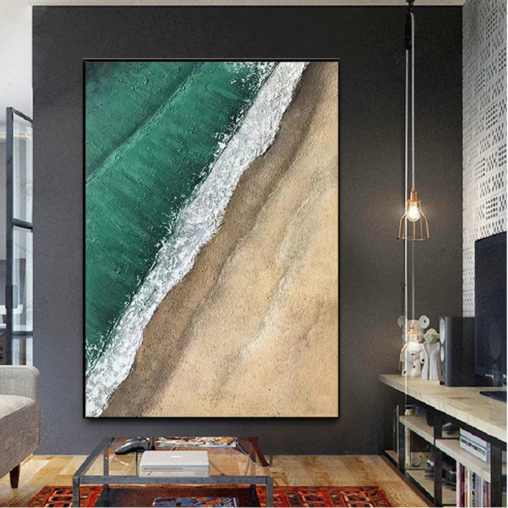 

High Quality Handmade Scandinavia Style Nordic Simple Wall Art Pictures Panel Landscape Paint Asbtract Oil Paintings Decor Home