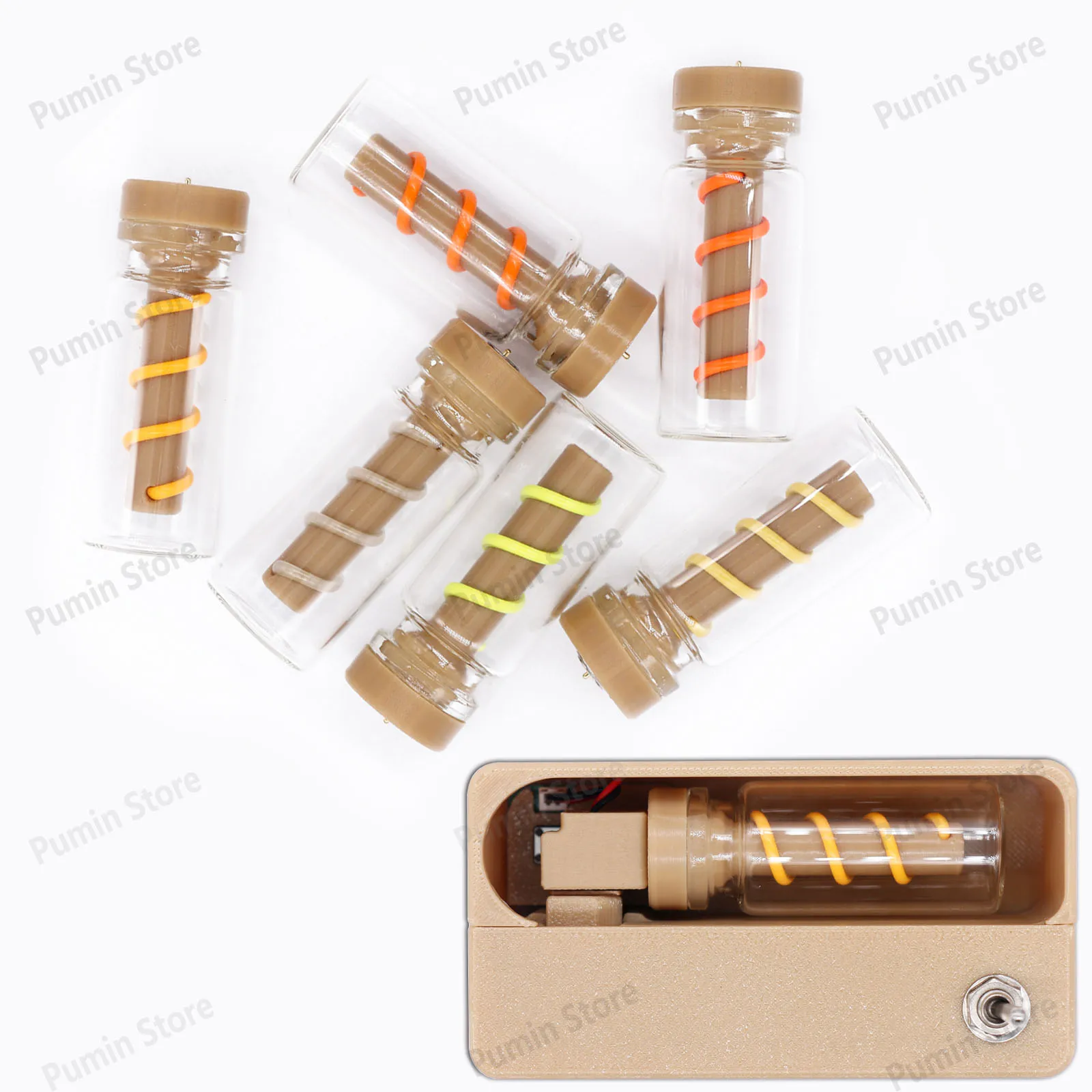 LED Flip mechanical night lightMagnetic flexible light bulb DC5V 1000mA Magnetic lamp holder 2200K White Red Green Blue Pink DIY