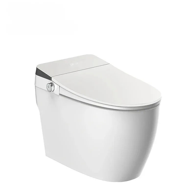 

One Piece Electronic Bidet ultra Thin Cover LED Screen Auto Flush Smart Toilet