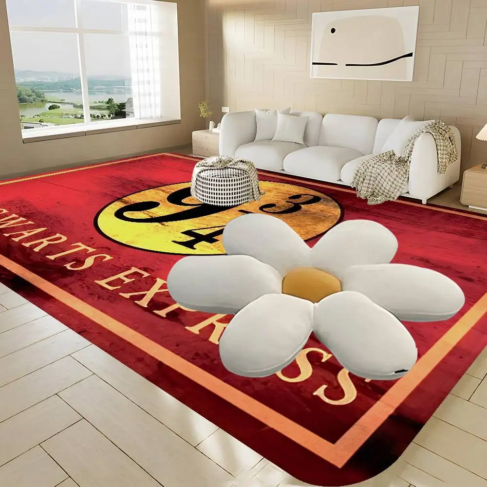 HOGWARTS EXPRESS 9 34 غرفة الحصير المضادة للانزلاق امتصاص الماء شريط طويل وسادة غرفة نوم حصيرة السجاد المنزلية