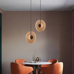 Modern Creative Led Pendant Lights Glass Home Decor Design for Bedroom Bedside Table Dining Hanging Lamp Indoor Lighting Fixture