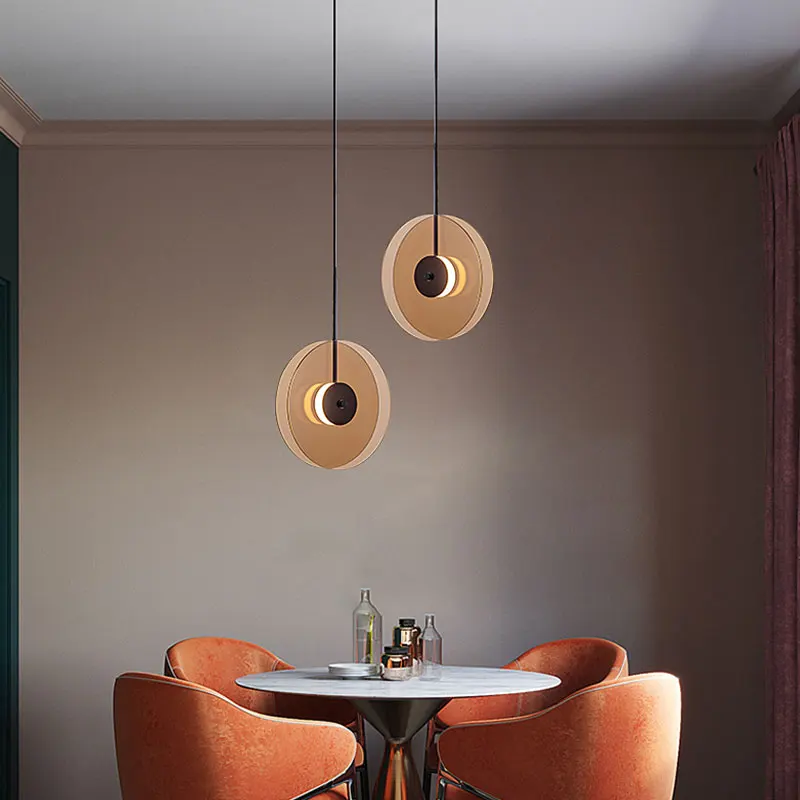 Modern Creative Led Pendant Lights Glass Home Decor Design for Bedroom Bedside Table Dining Hanging Lamp Indoor Lighting Fixture