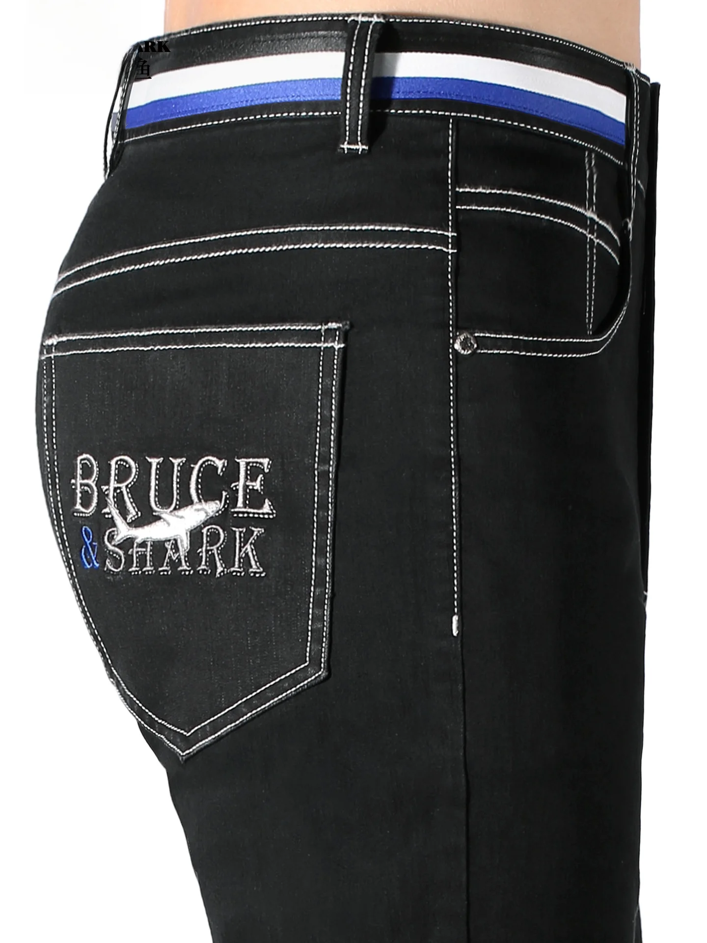 

Летние мужские свободные джинсы прямого кроя из тонкого денима, повседневные, модные, городские, дышащие, удобные, из смеси хлопка и полиэстера