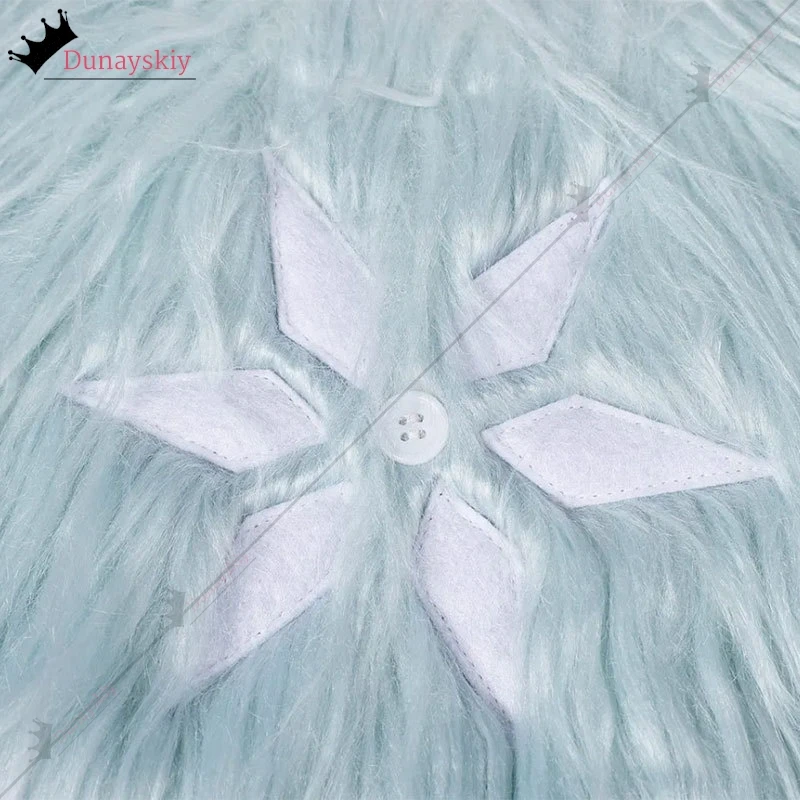 만화 Helluva 코스프레 보스 Andrealphus 롤 플레잉 의상 롱 스커트 모피 목도리 Hallowmas 파티 유니폼 카니발 역할 놀이 정장