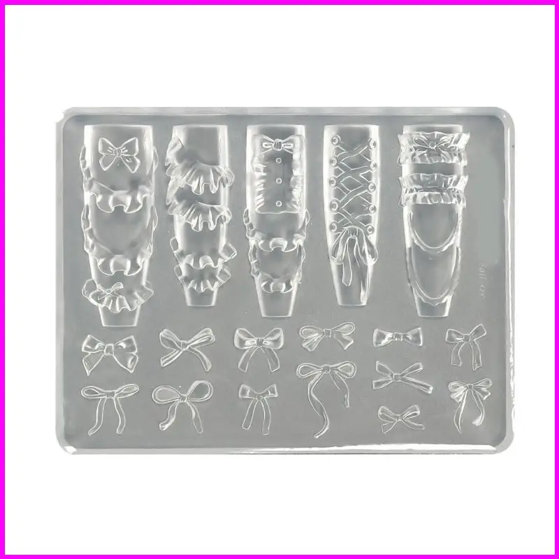 

Многоцелевая силиконовая форма для рукоделия, гибкий многоразовый инструмент для украшений и аксессуаров для дизайна ногтей