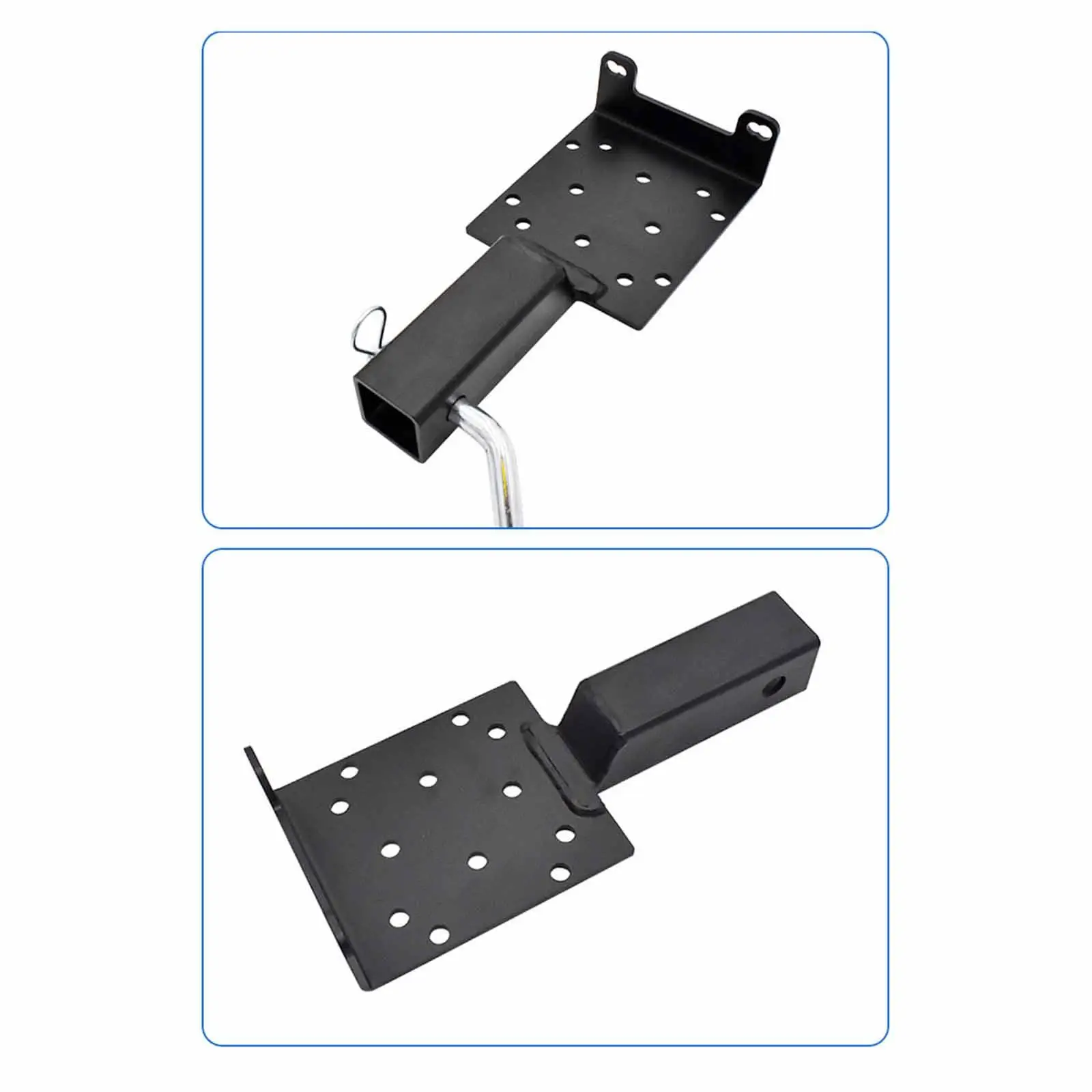 

Winch Trailer Mounting Plate Heavy Duty Carbon Steel Bracket Attachment for UTV ATV Off Road Equipment