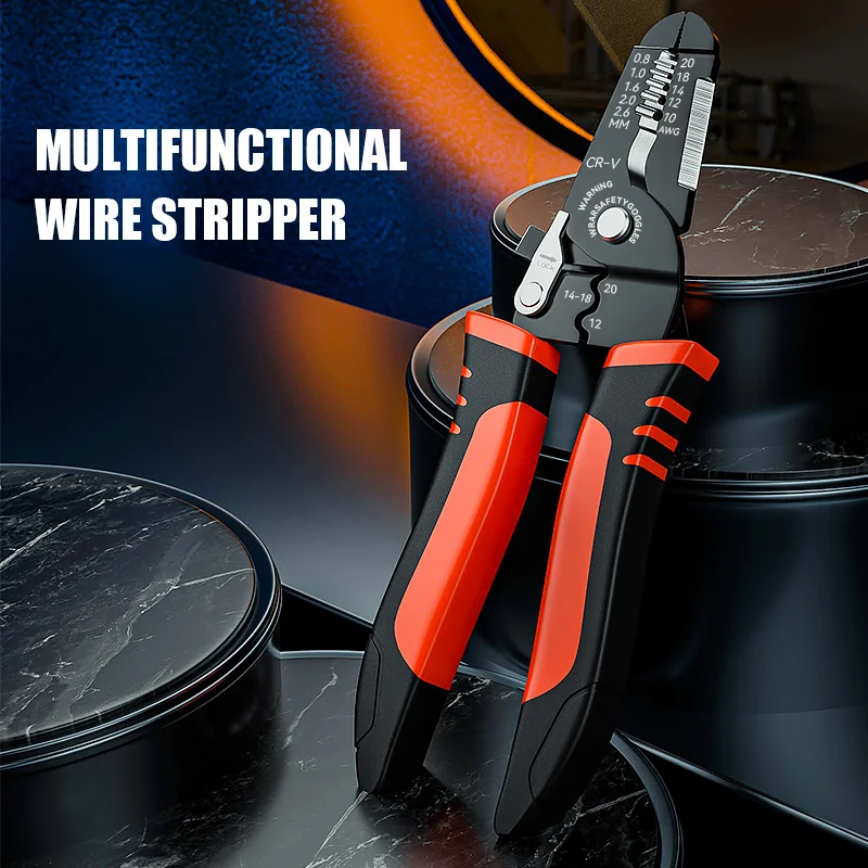 

Wire Cutters Electricity Press Pliers for Crimping Multifunctional Cable Stripper Wires Universal Hand Stripping Peeler Tool Set