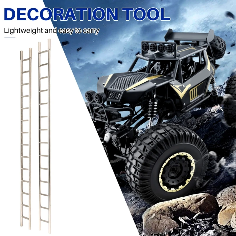 ABPP-Decorazione scala di simulazione in metallo per parti fai da te per auto 1/10 Traxxas/Axial/Redcat HPI/Arrma/Losi